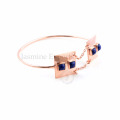 Wholesale Supplier For Lapis Gemstone Lovely Charm Bangle For Women